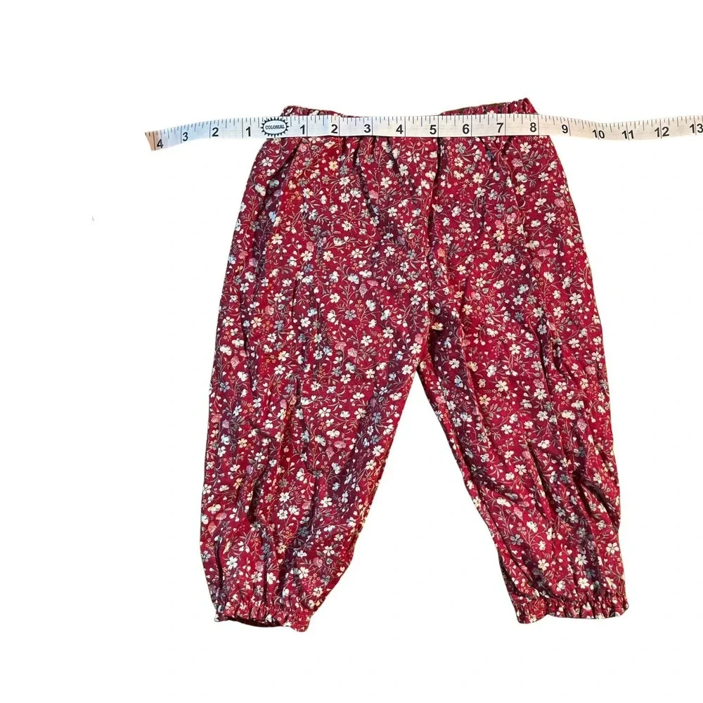 Vintage Handmade‎ Doll Clothes Blue Floral Print Dress Bloomers Set Cottagecore